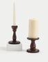 Marks & Spencer "Wooden Dinner Candle & Tealight Holder"
